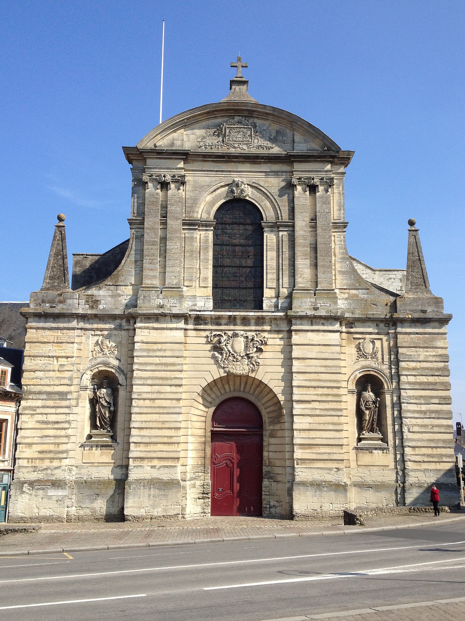 Façade de l’abbatiale de Fécamp